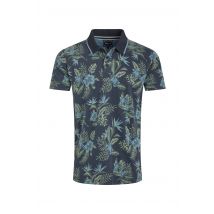 Weird Fish Sarat Organic Cotton Printed Polo Navy Size 5XL