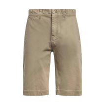 Weird Fish Rayburn Cotton Flat Front Shorts Taupe Grey Size 40