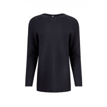 Weird Fish Dalla Knitted Crew Neck Jumper Dark Navy Size 10
