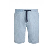 Weird Fish Dewey Stripe Shorts Ecru Size 30