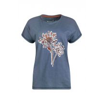 Weird Fish Seedheads Front Print T-Shirt Blue Mirage Size 8