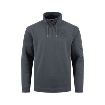 Weird Fish Oakville Eco 1/4 Zip Graphic Sweatshirt Navy Size 2XL