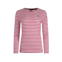 Weird Fish Sally Striped Long Sleeve T-Shirt Dark Raspberry Size 12