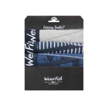 Weird Fish Ashridge Boxer Shorts 3 Pack Ensign Blue Size 2XL