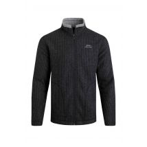 Weird Fish Shires Eco Full Zip Grid Fleece Washed Black Size 2XL
