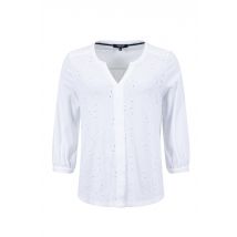 Weird Fish Mabel Broidery 3/4 Sleeve Top White Size 22