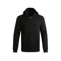 Weird Fish Samuel Knitted Full Zip Hooded Jumper Black Size 4XL