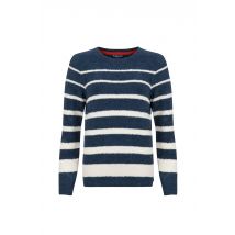 Weird Fish Wanda Cosy Knit Stripe Jumper Navy Size 14