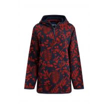 Weird Fish Ester Eco Printed Polar Popover Hoodie Navy Size 16