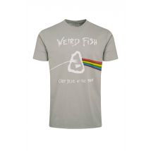 Weird Fish Carp Side Front Print Artist T-Shirt Limestone Size S