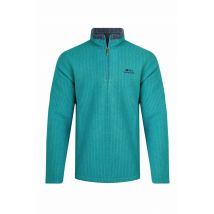 Weird Fish Newark 1/4 Zip Grid Fleece Viridis Size M