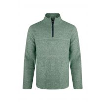 Weird Fish Laramie Eco 1/4 Zip Snow Marl Fleece Olive Size 5XL