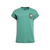 Weird Fish Sunset Summit Back Print Organic Cotton Graphic T-Shirt Dark Jade Size 16
