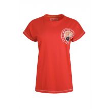 Weird Fish Sunset Summit Back Print Organic Cotton Graphic T-Shirt Tango Red Size 18