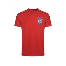 Weird Fish Fin Hof Back Print Artist T-Shirt Retro Red Size S