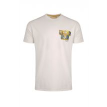 Weird Fish Wild Life Back Print Graphic T-Shirt Dusty White Size 5XL
