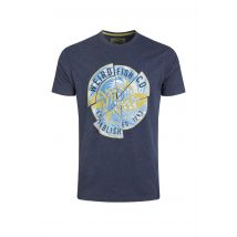 Weird Fish Vortex Front Print Graphic T-Shirt Dark Blue Size 2XL