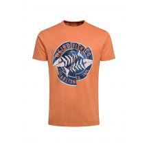 Weird Fish Vortex Front Print Graphic T-Shirt Mango Size 3XL