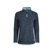 Weird Fish Beye 1/4 Zip Grid Fleece Rich Navy Size 14