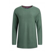 Weird Fish Dalla Knitted Crew Neck Jumper Dark Jade Size 16