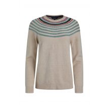 Weird Fish Sinatra Eco Patterned Knit Jumper  Ecru Size 14