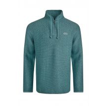 Weird Fish Cruiser 1/4 Zip Macaroni Sweatshirt Mineral Blue Size XL