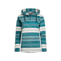 Weird Fish Lana 1/4 Zip Microfleece Hoodie Lagoon Blue Size 16