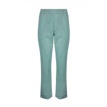 Weird Fish Malorri Organic Cotton Chino Trousers Mineral Blue Size 14