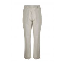 Weird Fish Malorri Organic Cotton Chino Trousers Stone Size 8