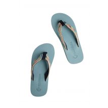 Weird Fish Adila Braided Flip Flops Mineral Blue Size 5