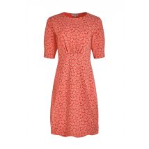 Weird Fish Cassandra Organic Cotton Jersey Swing Dress Crimson Size 8