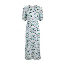 Weird Fish Everly LivaEco™ Printed Viscose Dress Washed Blue Size 10
