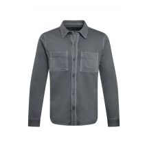 Weird Fish Fingask Loopback Shirt Limestone Size 2XL