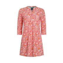 Weird Fish Ava Organic Cotton Printed Slub Tunic  Tango Red Size 10