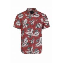 Weird Fish Faraway Organic Cotton Printed Shirt Paprika Size S