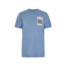 Weird Fish Hey Teacher Back Print Artist T-Shirt Mid Blue Size 4XL