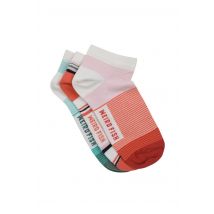 Weird Fish Loretta Trainer Socks 3 Pack Peachblossom Size 4-7