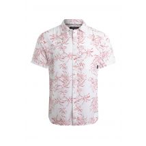 Weird Fish Tarim Linen Rich Hawaiian Shirt Red Size 4XL