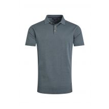 Weird Fish Quentin Short Sleeve Knitted Polo Blue Mirage Size 2XL