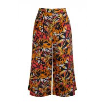 Weird Fish Mossa Printed Linen Rich Culottes Caramel Size 16