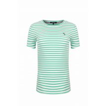 Weird Fish Natalie Striped Crew Neck T-Shirt Peapod Size 22