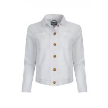 Weird Fish Rosanna Canvas Jacket White Size 14