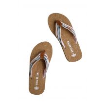 Weird Fish Arundel Cork Flip Flops Aqua Marine Size 3