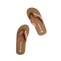Weird Fish Arundel Cork Flip Flops Desert Rose Size 4