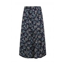 Weird Fish Tiya Lenzing EcoVero™ Printed Viscose Midi Skirt Black Iris Size 10