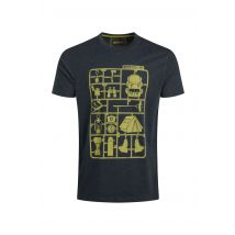 Weird Fish Camp Kit Front Print Eco Graphic T-Shirt Navy Size S