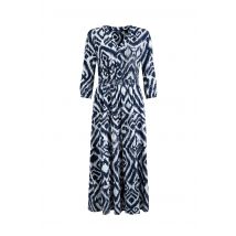 Weird Fish Himanshee Lenzing EcoVero™ Printed Viscose Maxi Dress Indigo Size 8