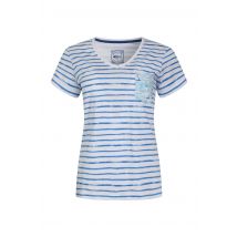 Weird Fish Ericak Organic Cotton Pocket T-Shirt Adriatic Blue Size 14