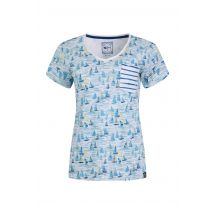 Weird Fish Ericak Organic Cotton Pocket T-Shirt Blue Size 8