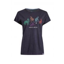 Weird Fish Go Fetch Front Print Graphic T-Shirt Dark Navy Size 14